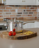 Sedona Kitchen Pro Stainless Steel 3.5-Qt. Saucepan with Draining Lid