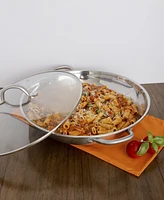 Sedona Kitchen Stainless Steel 6.5-Qt. Multipurpose Pan with Glass Lid