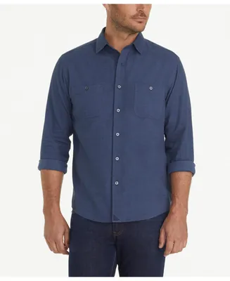 UNTUCKit Men's Regular Fit Hemsworth Flannel Button Up Shirt