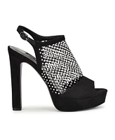 Nine West Women's Wohmah Embellished Stiletto Heel Dress Sandals