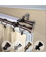 Topper 13/16" Double Curtain Rod 28-48