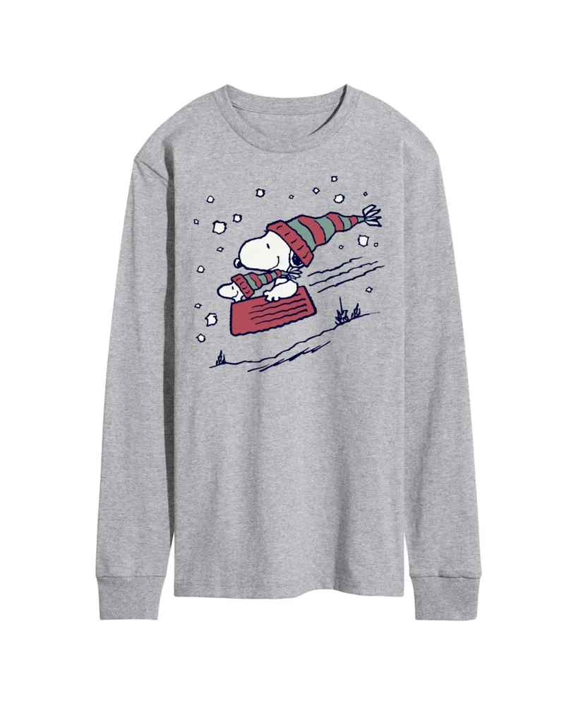 Airwaves Men's Peanuts Holidays Long Sleeve T-shirt