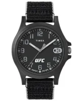 Timex Ufc Men's Apex Analog Black Nylon Watch, 40mm