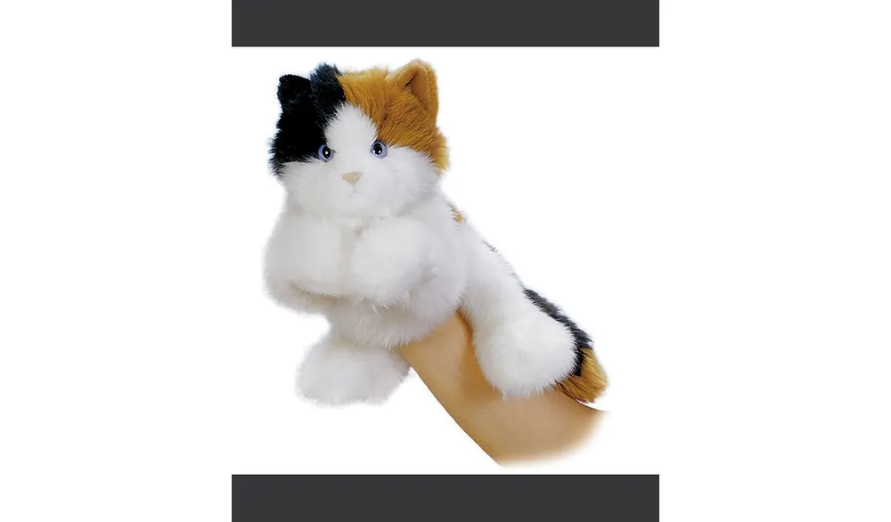 Aurora Medium Esmeralda Hand Puppet Interactive Plush Toy White 9"