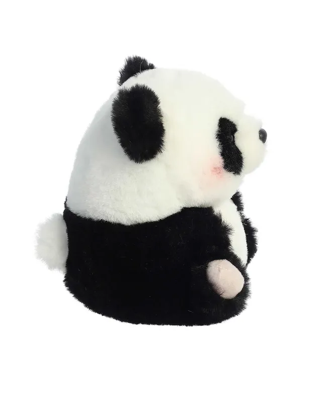 Aurora Mini Brown Rolly Pet 5 Aki Red Panda Round Stuffed Animal