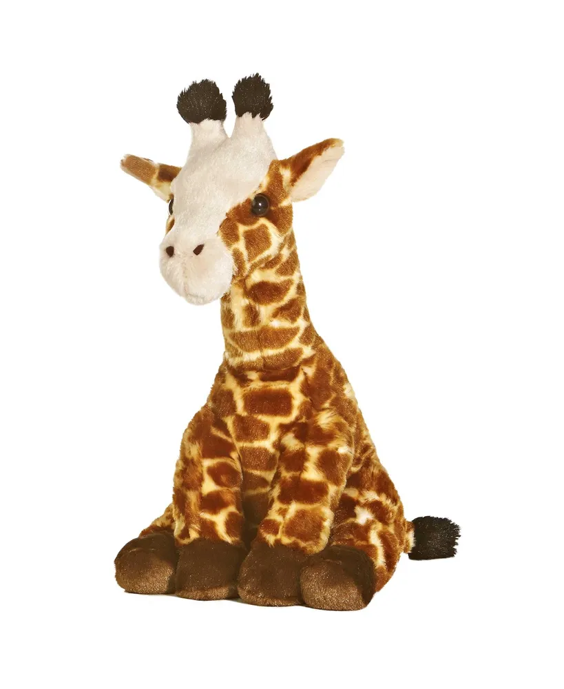 Aurora Large Giraffe Destination Nation Adventurous Plush Toy Brown 15"