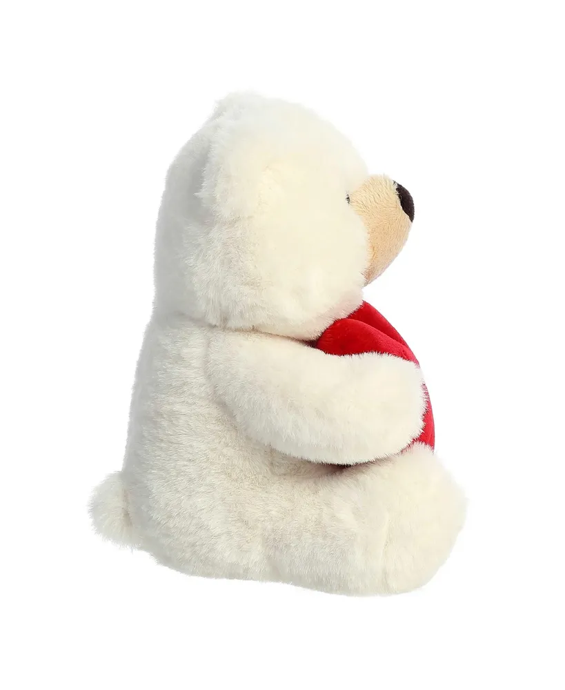 Aurora Small Jolie Bear Valentine Heartwarming Plush Toy Cream 6.5"
