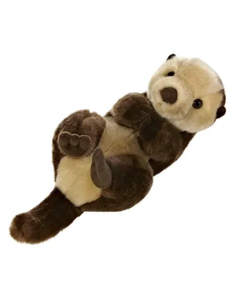 Aurora Medium Sea Otter Miyoni Adorable Plush Toy Brown 10"