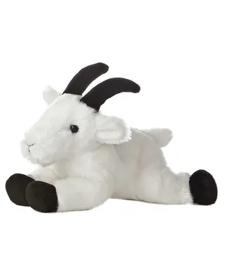 Aurora Small Rocky Mountain Goat Mini Flopsie Adorable Plush Toy White 8"