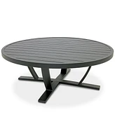 Astaire 48" Round Outdoor Slat Top Coffee Table