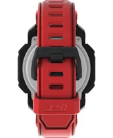 Timex Ufc Men's Knockout Digital Red Polyurethane Watch, 48mm