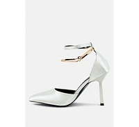 Hobnob Anklet Embellishment Stiletto Women's Sandals