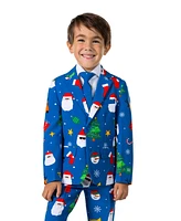 OppoSuits Little Boys Festivity Christmas Party Outfit Including Blazer, Pants and Tie Suit Set