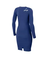 Women's Wear by Erin Andrews Blue Tampa Bay Lightning Lace-Up Dress