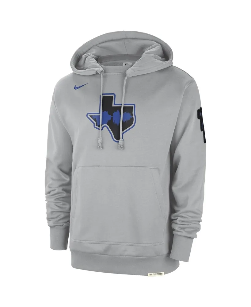 Men's Nike Silver Distressed Dallas Mavericks 2023/24 City Edition Courtside Standard Issue Pullover Hoodie