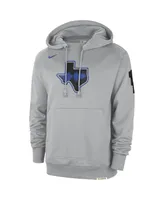 Men's Nike Silver Distressed Dallas Mavericks 2023/24 City Edition Courtside Standard Issue Pullover Hoodie