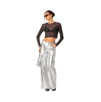 Women's Kim metallic faux leather pants