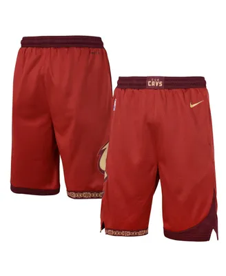 Big Boys Nike Red Cleveland Cavaliers 2023/24 City Edition Swingman Performance Shorts