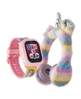 Playzoom V3 Girls Pink Silicone Smartwatch 42mm Gift Set