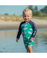 Baby Boys Reef Shark Ls Sunsuit