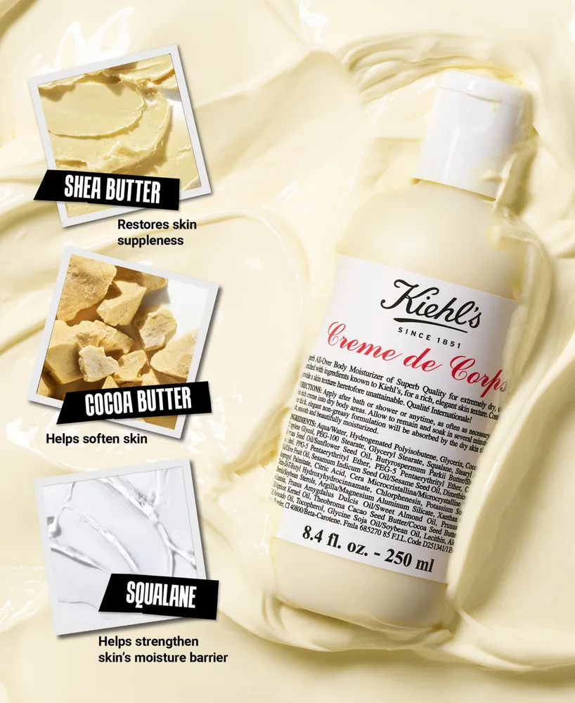 Kiehl's Since 1851 Creme de Corps Body Lotion with Cocoa Butter Refill, 33.8