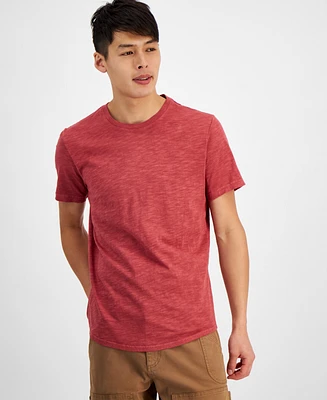 Sun + Stone Men's Kissed Regular-Fit Curved Hem T-Shirt, Created for Macy's