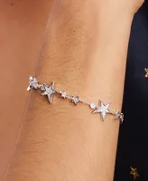 Kate Spade New York Silver-Tone Cubic Zirconia Star Tennis Bracelet