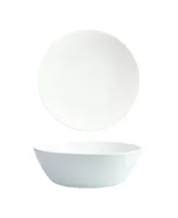 Fortessa Amanda White Embossed Large Salad Bowl