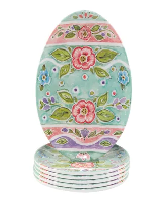 Certified International Joy of Easter Melamine Set/6 Egg Plates