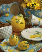 Certified International Citron 3-d Lemon Teapot