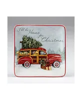 Certified International Home for Christmas 4-Pc. Canape Plate asst.