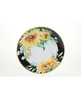 Certified International Sunflower Fields 4-Pc. Dinner Plates