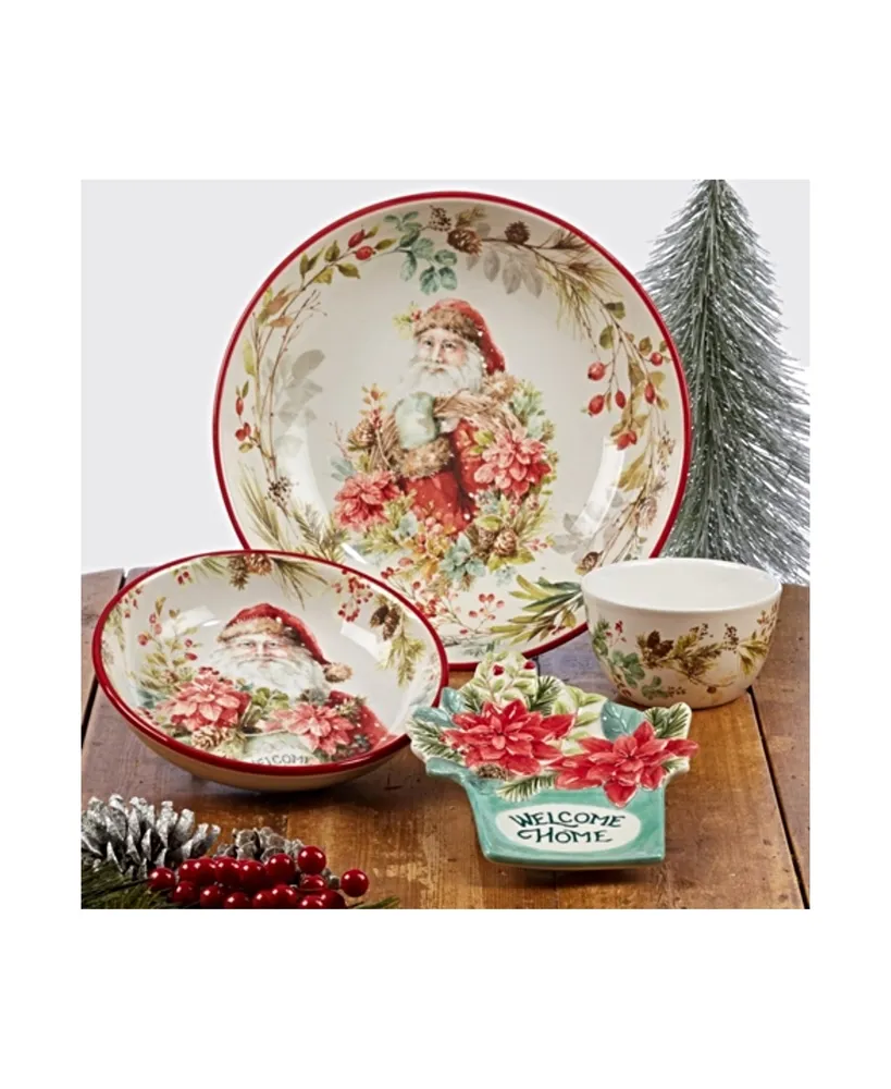 Certified International Christmas Story Set of 4 Soup Bowls