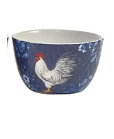 Indigo Rooster Set of 4 Ice Cream Bowl