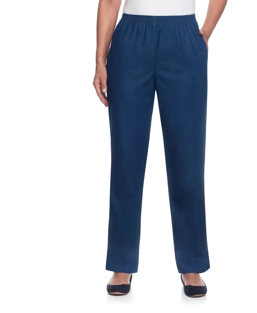 Alfred Dunner Classics Pull-On Denim Pants Petite and Short