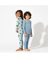 Bellabu Bear Toddler | Child Unisex Kids Oasis Teal Set of 2 Piece Pajamas