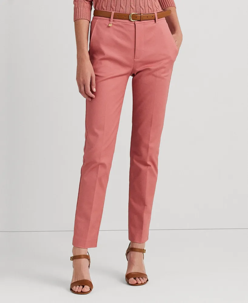 Lauren Ralph Lauren Women's Stretch Cotton Cropped Cargo Pants - Macy's