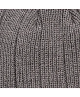 Muk Luks Men's Ribbed Beanie, Oxblood/Navy, One Size