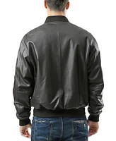 Landing Leathers Men Ma-1 Leather Flight Bomber Jacket