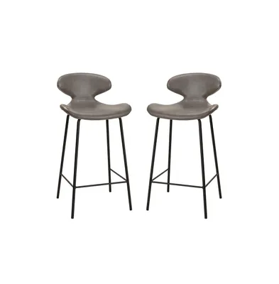 Modern Bar Height Stools Set of 2 for Dining Room Coffee House