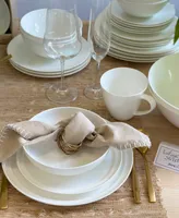 Euro Ceramica Lafayette St. 12 Pc Fine Bone China Dinnerware Set, Service for 4