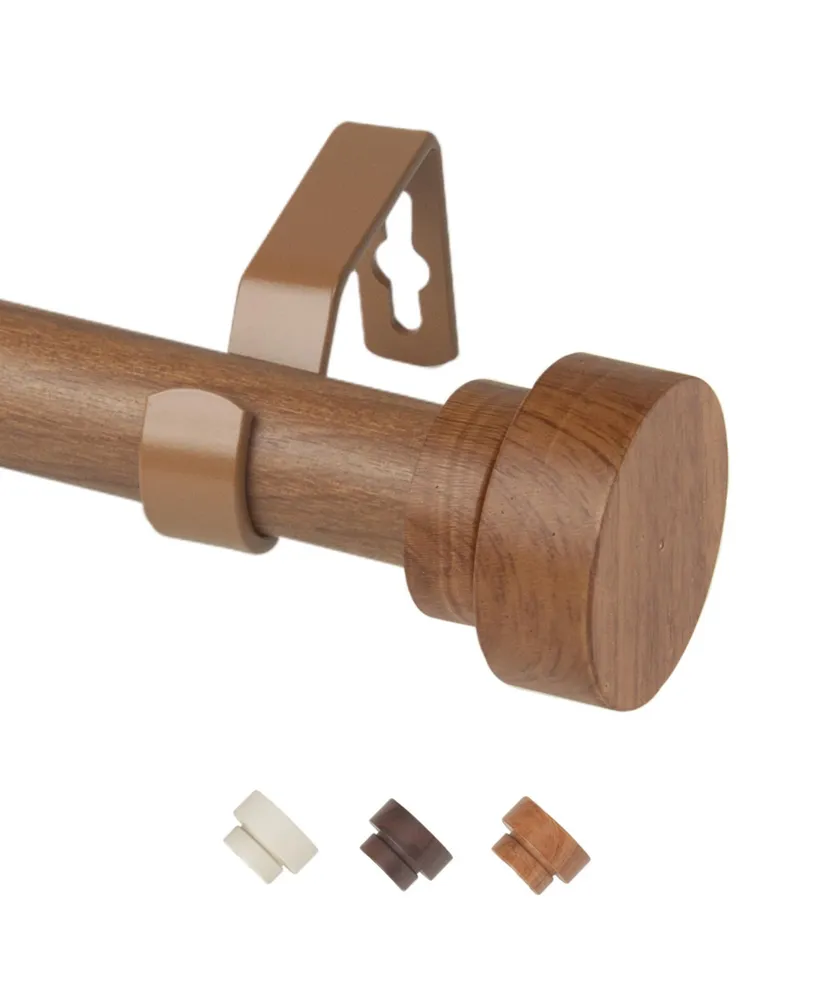 Bonnet 1" Faux Wood Curtain Rod 48-84