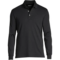 Lands' End Men's Long Sleeve Cotton Supima Polo Shirt