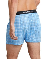Hanes Men's 5+1 Bonus Pack Woven Boxers