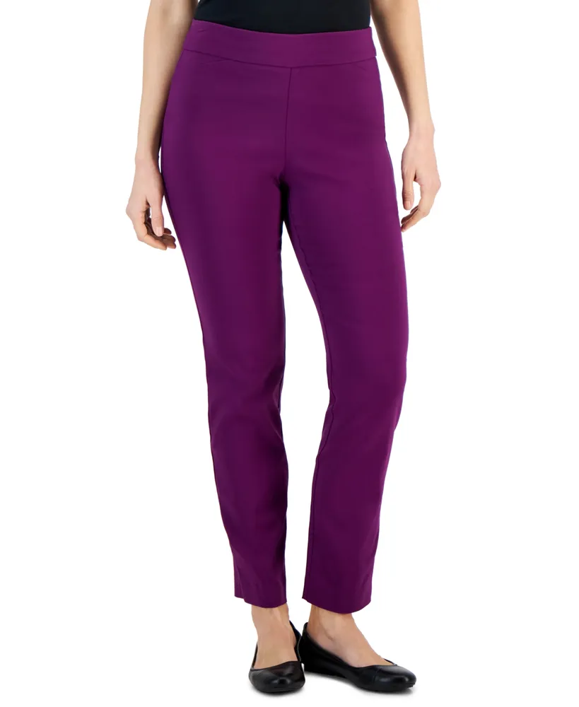 Jm Collection Women's Cambridge Woven Pull-On Pants, Created for Macy's