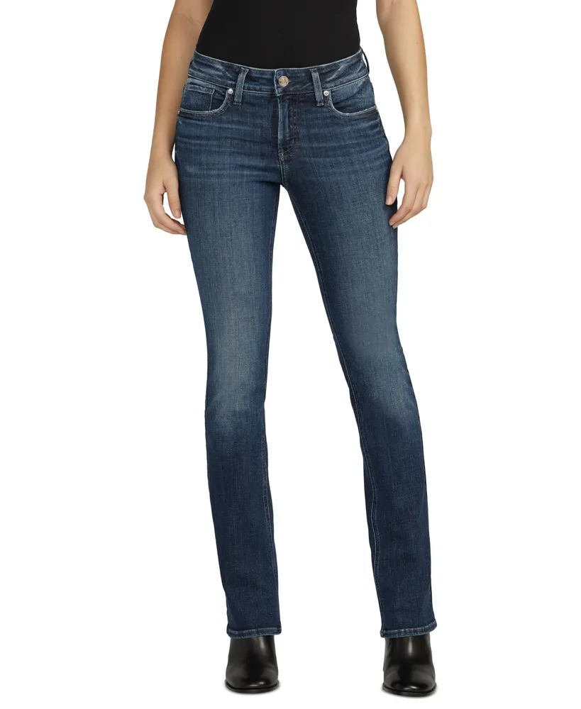 Silver Jeans Co. Plus Size Elyse Mid-Rise Slim Bootcut Jeans