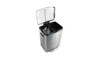 Marco Rectangular Double Bucket Trash Can with Soft-Close Lid