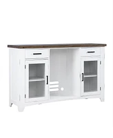 Closeout Peighton 5-Piece Bar Set (Back bar and hutch, bar and two stools)