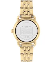 Coach Women's Elliot Gold-Tone Stainless Steel Bracelet Watch 28mm