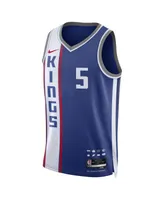 Men's and Women's Nike De'Aaron Fox Blue Sacramento Kings 2023/24 Swingman Jersey - City Edition